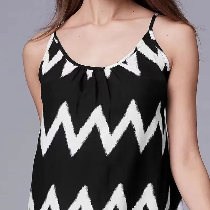 2025 Summer New Women's Loose Dress Ripple Fringe Strap Beach Dress