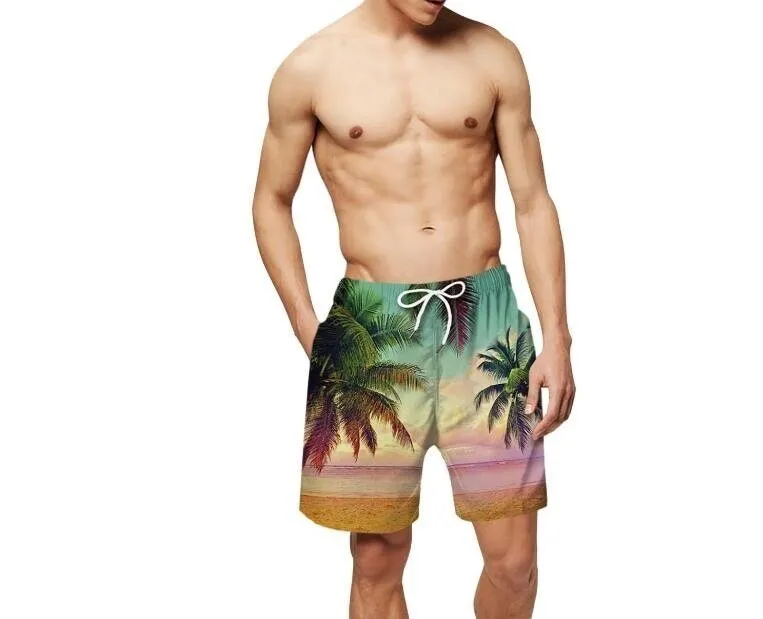 3d Printed Beach Shorts Trunks