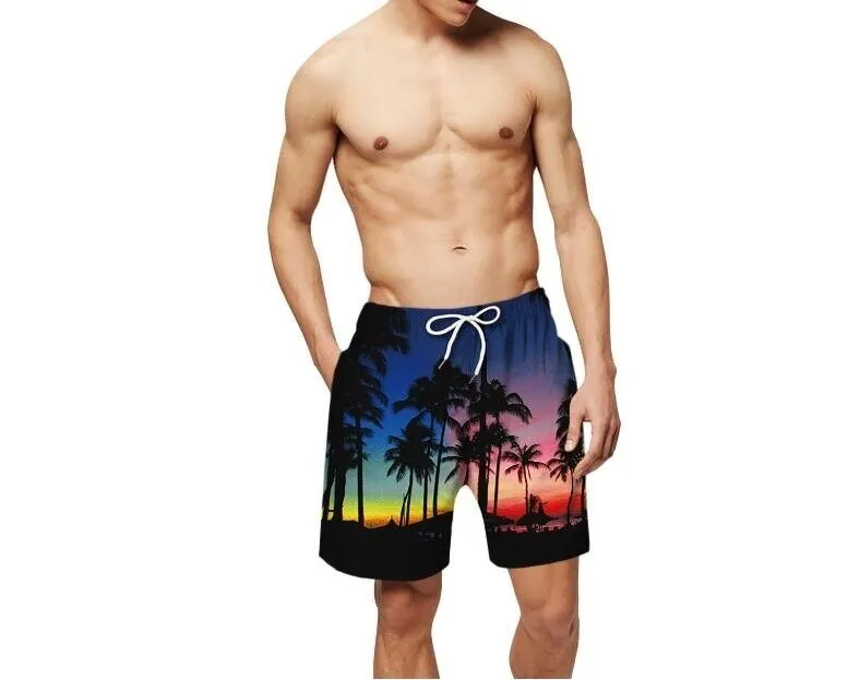 3d Printed Beach Shorts Trunks
