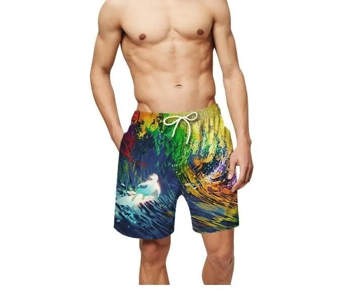 3d Printed Beach Shorts Trunks