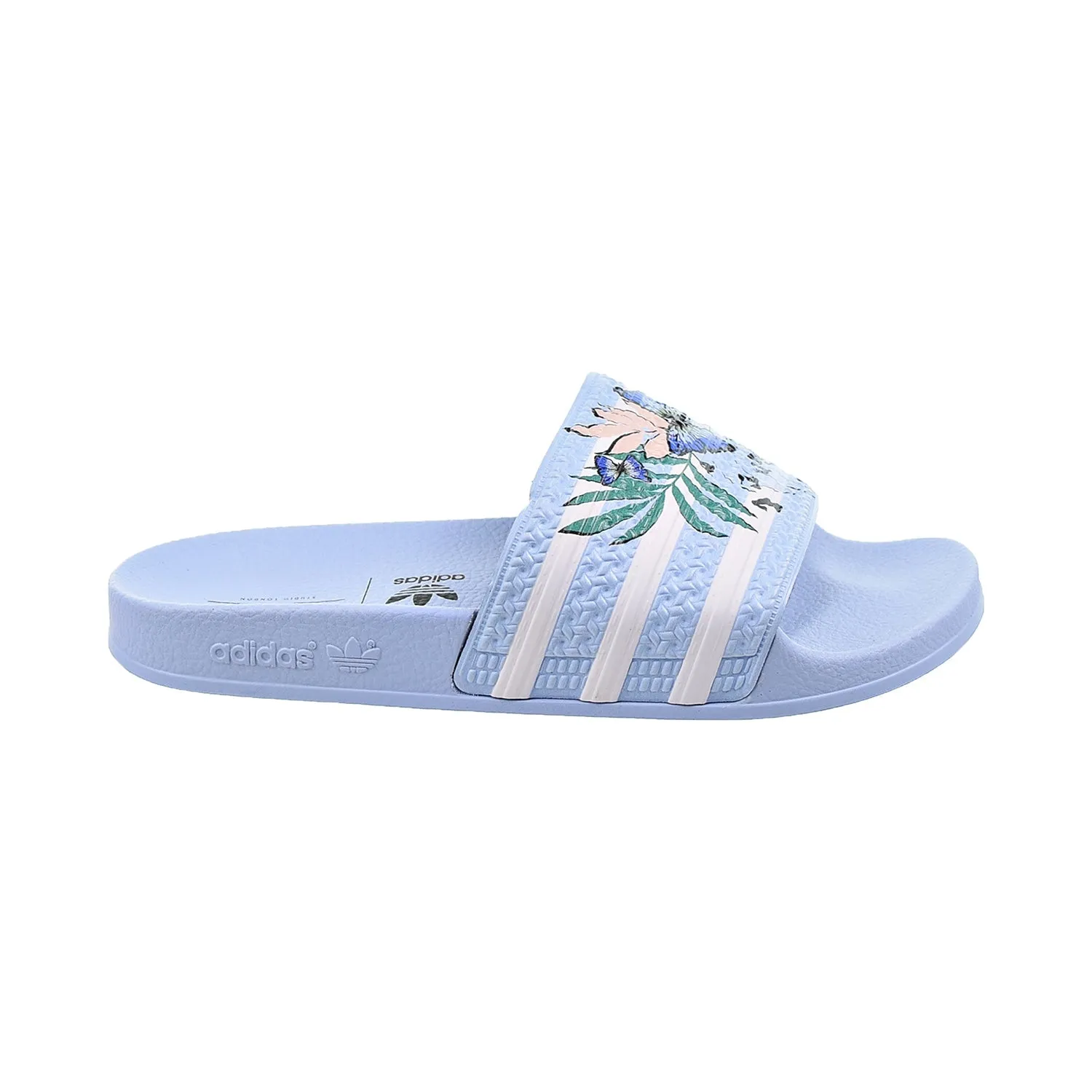 Adidas Adilette Big Kids' Slides Clear Sky-Cloud White