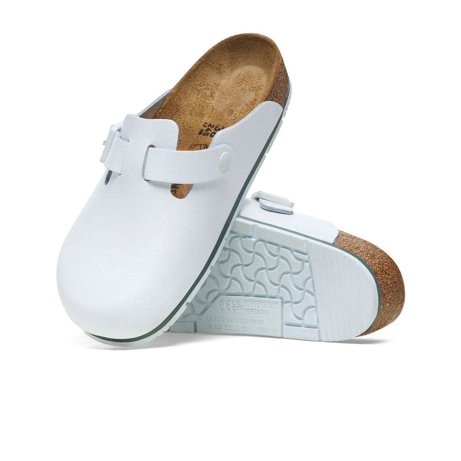 Birkenstock Boston Pro Clog (Women) - White Leather
