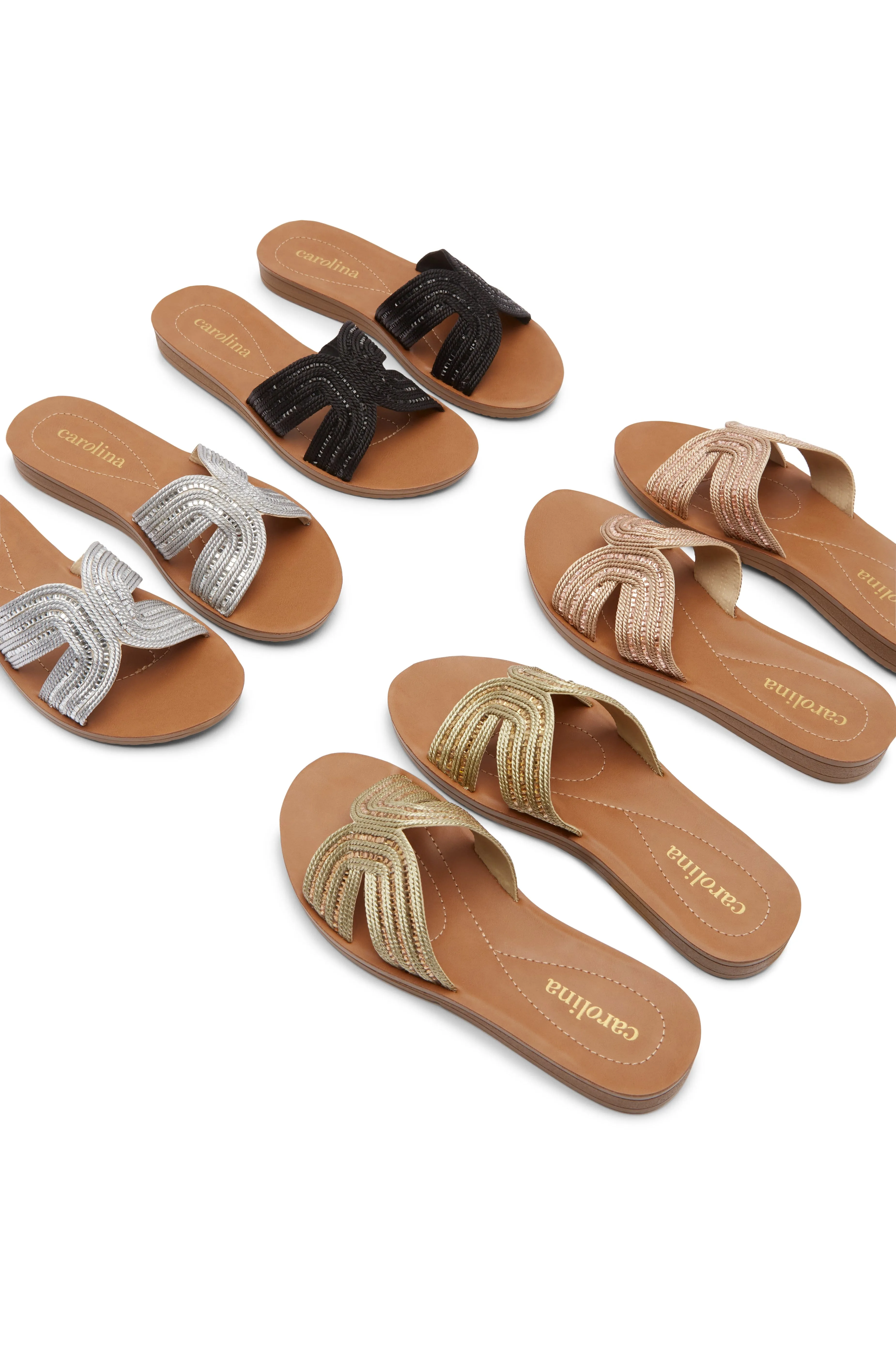 Brianna Slides Silver