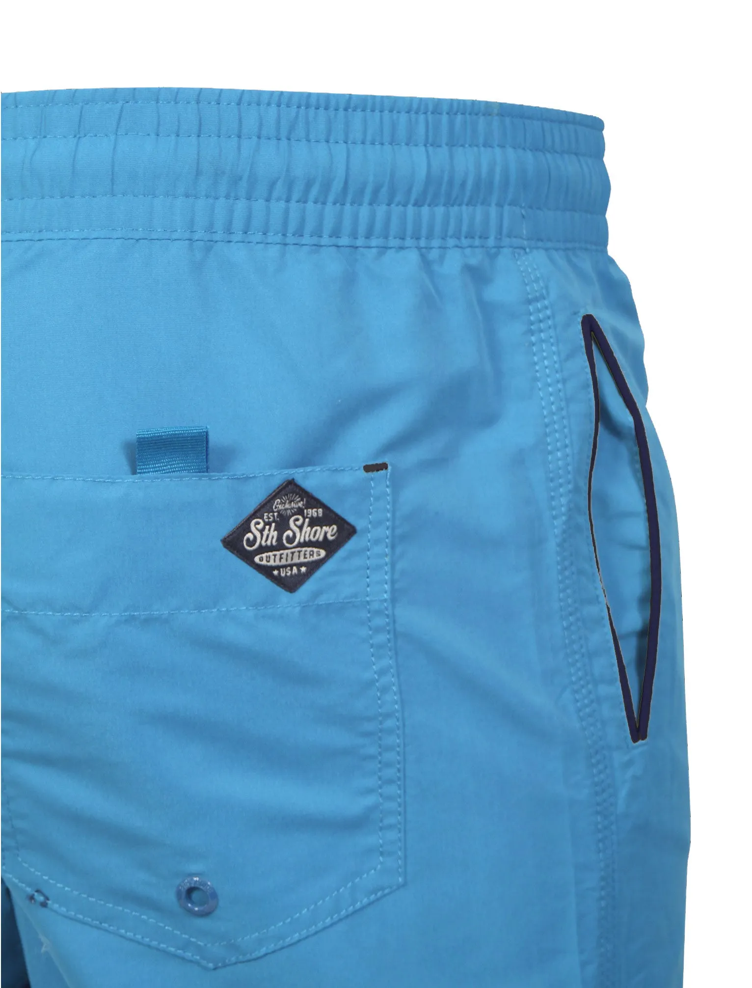 Clarion Swim Shorts with Free Matching Flip Flops in Turquoise - South Shore