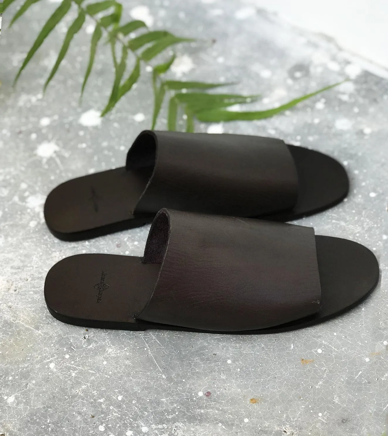 Dark Brown Slip Ons