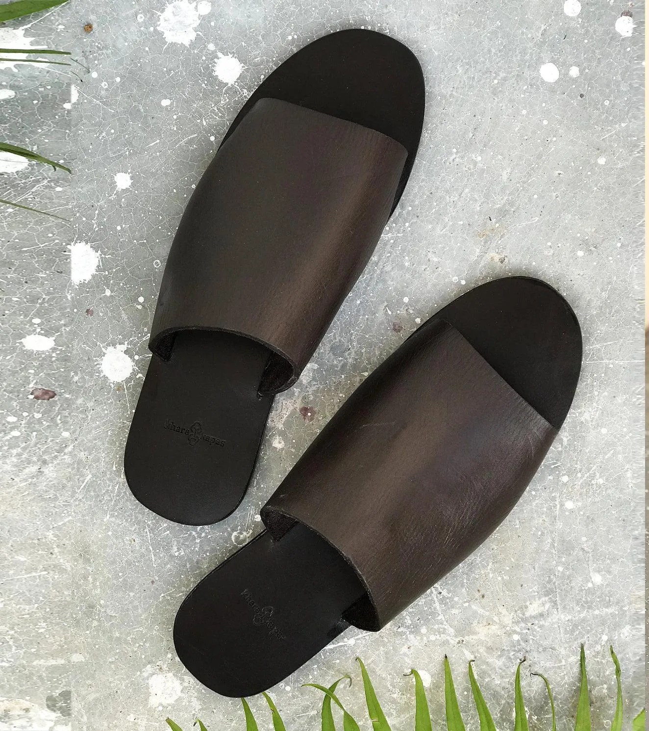 Dark Brown Slip Ons