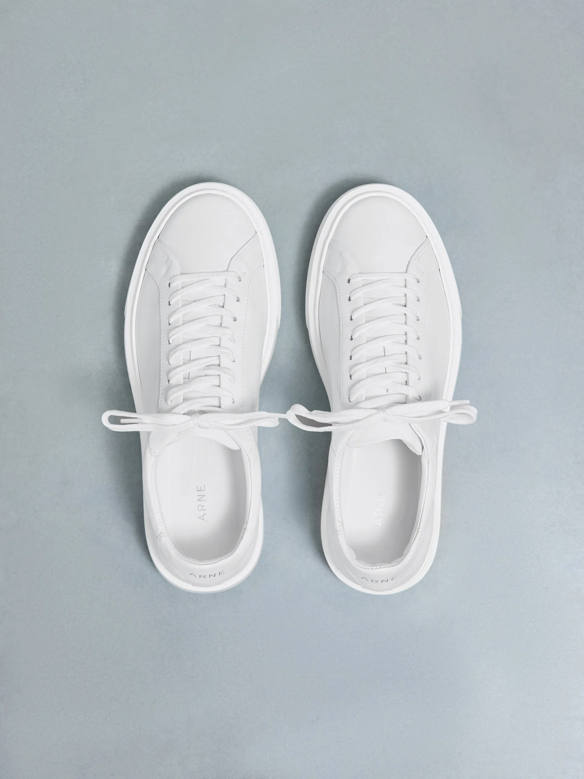 Essential Leather Trainer in White
