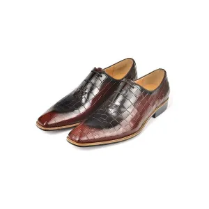 Goldara Croc-Texture Oxfords