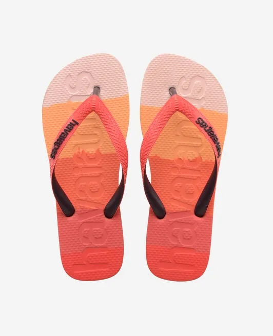 HAVAIANAS TOP LOGOMANIA MULTICOLOR - GRADIENT RED CRUSH