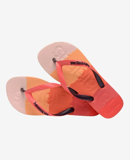 HAVAIANAS TOP LOGOMANIA MULTICOLOR - GRADIENT RED CRUSH