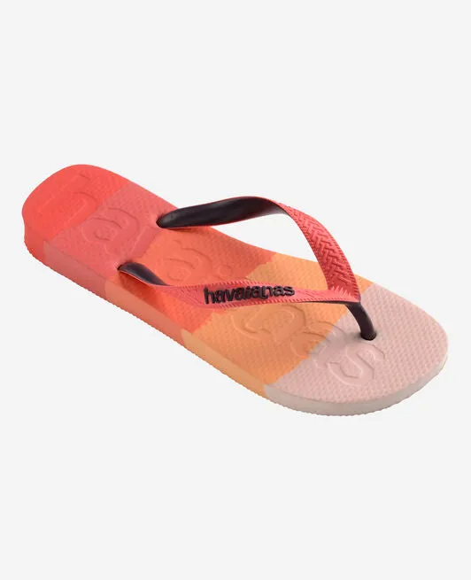 HAVAIANAS TOP LOGOMANIA MULTICOLOR - GRADIENT RED CRUSH