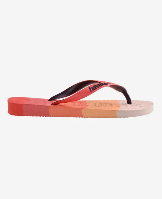HAVAIANAS TOP LOGOMANIA MULTICOLOR - GRADIENT RED CRUSH