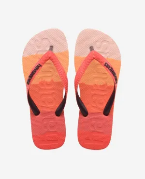 HAVAIANAS TOP LOGOMANIA MULTICOLOR - GRADIENT RED CRUSH