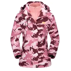 JAMIE | 3-1 Fleece Lined Camo Ski Jacket