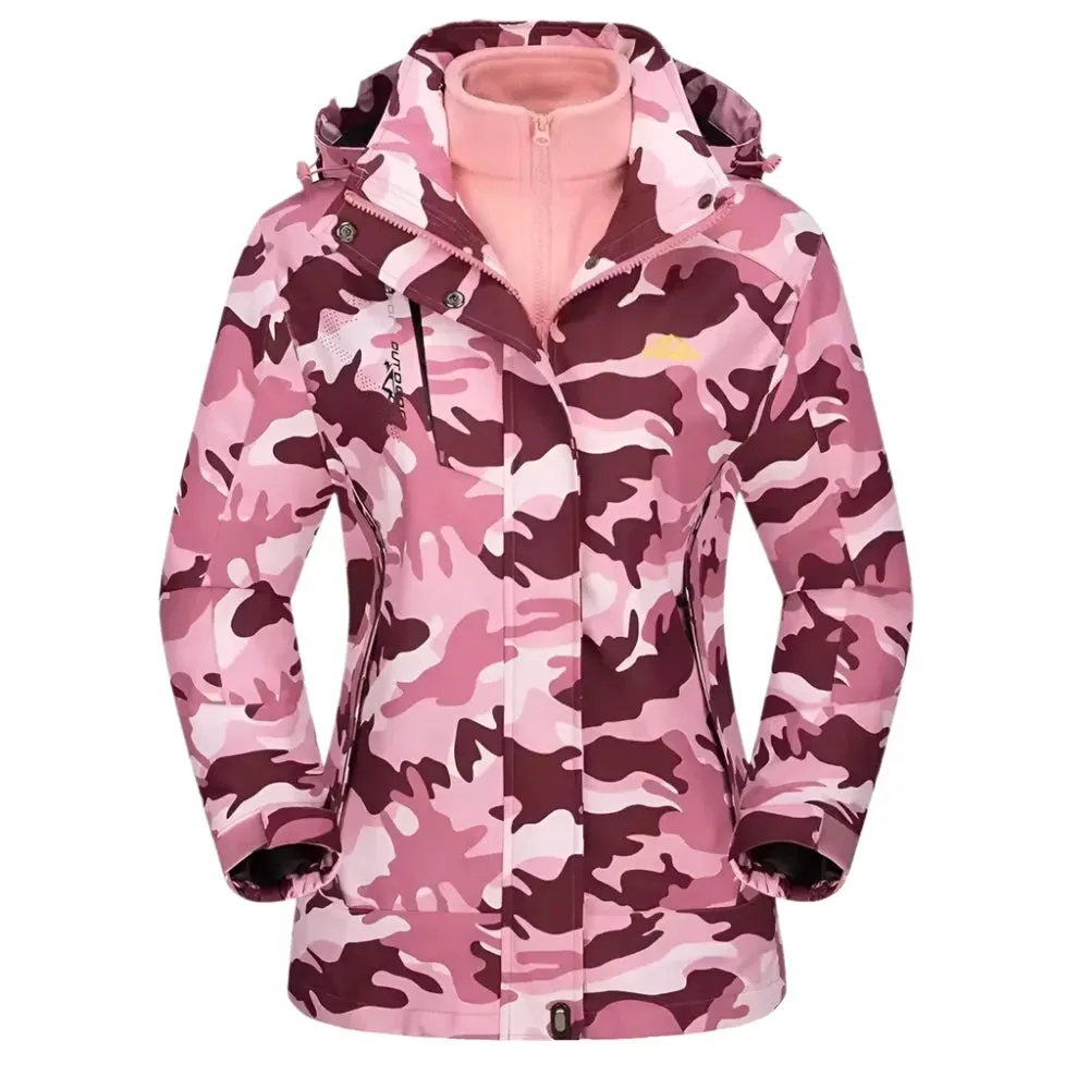JAMIE | 3-1 Fleece Lined Camo Ski Jacket