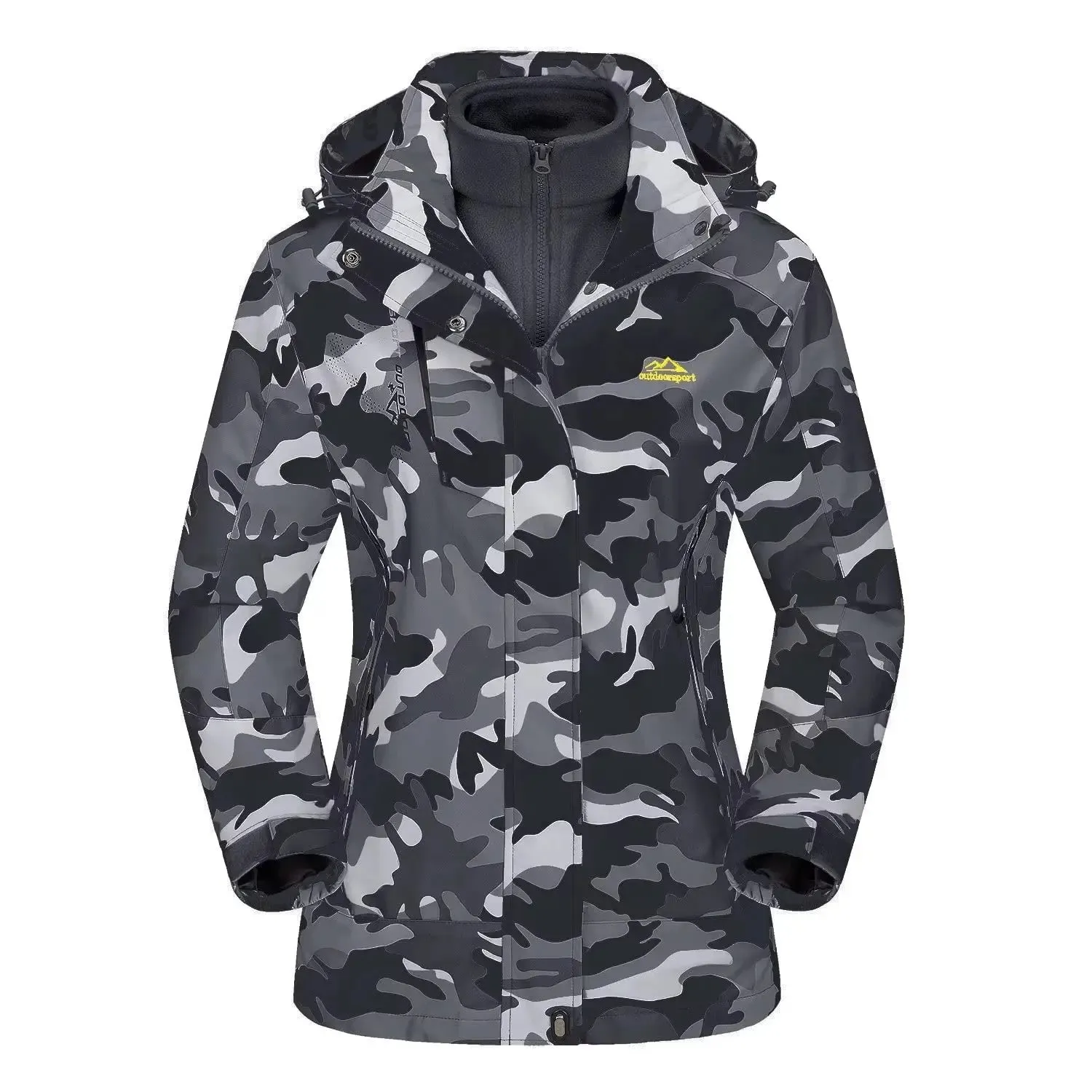 JAMIE | 3-1 Fleece Lined Camo Ski Jacket