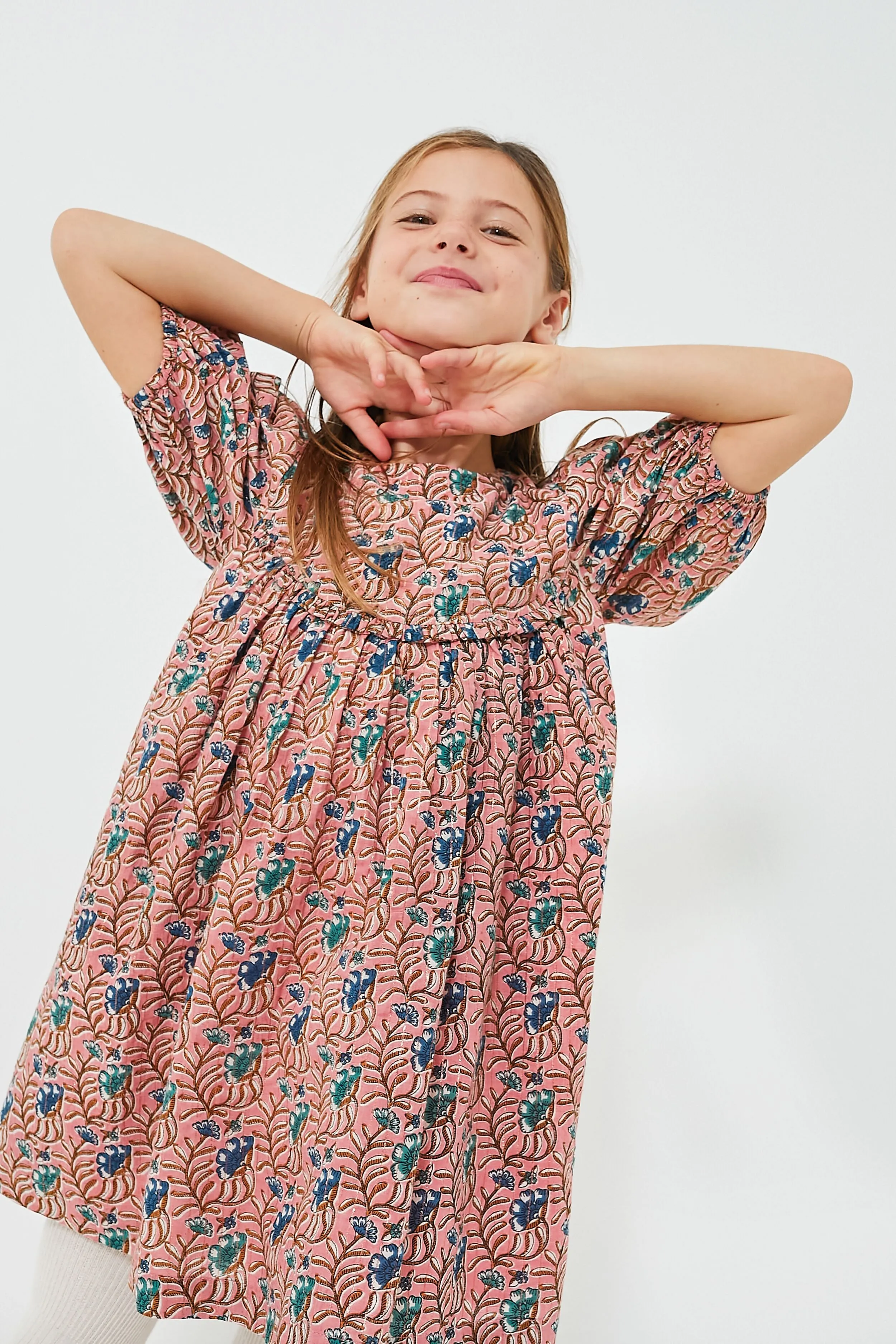 Mauveglove Vine Floral Rowan Dress