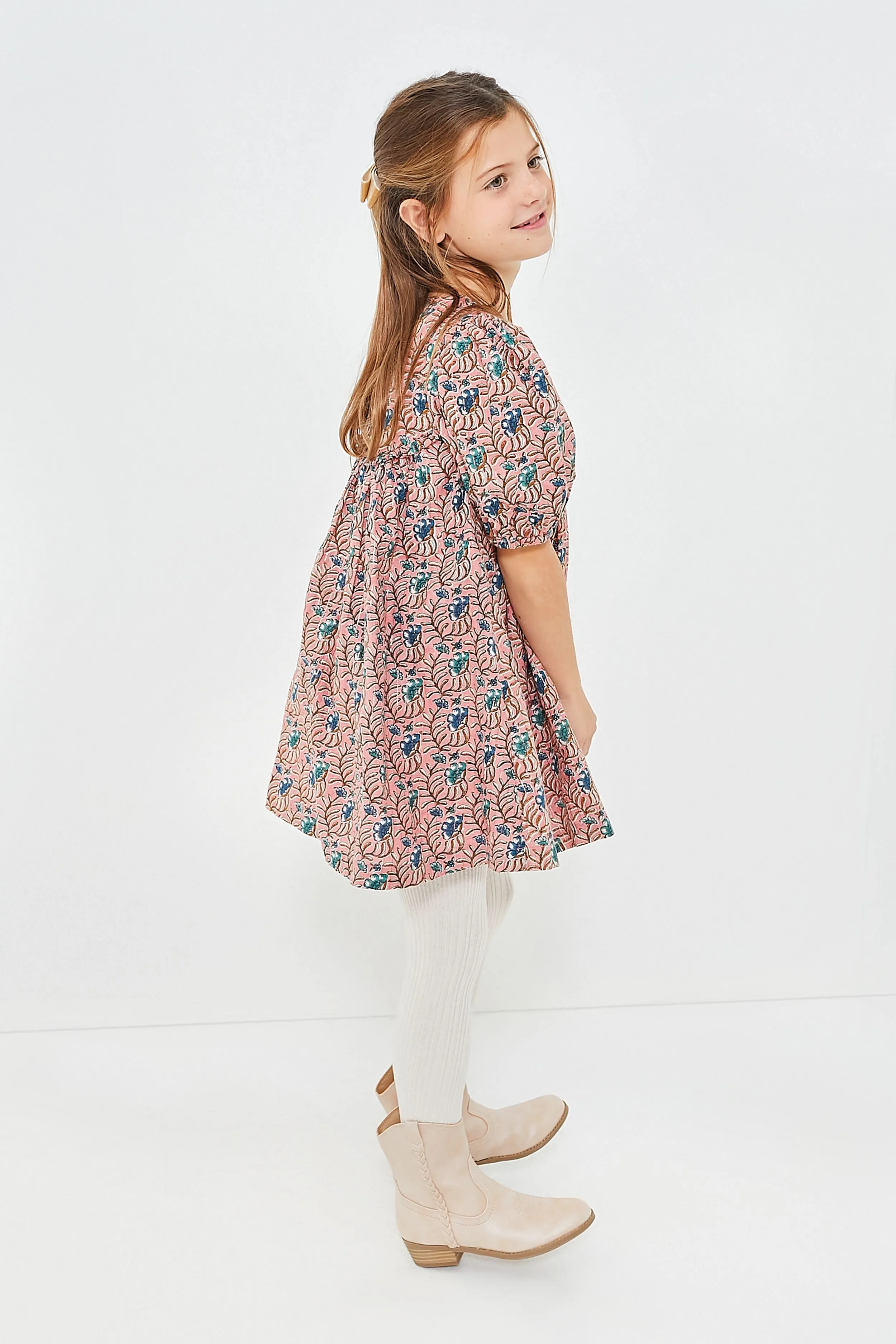 Mauveglove Vine Floral Rowan Dress