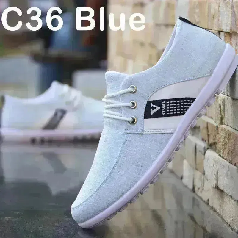 Men'S Soft-Soled Canvas Shoes, Sports And Leisure Old Beijing Cloth Shoes, Peas Shoes