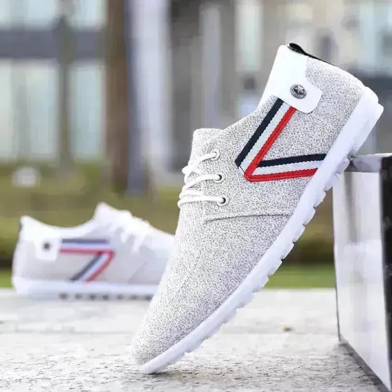 Men'S Soft-Soled Canvas Shoes, Sports And Leisure Old Beijing Cloth Shoes, Peas Shoes