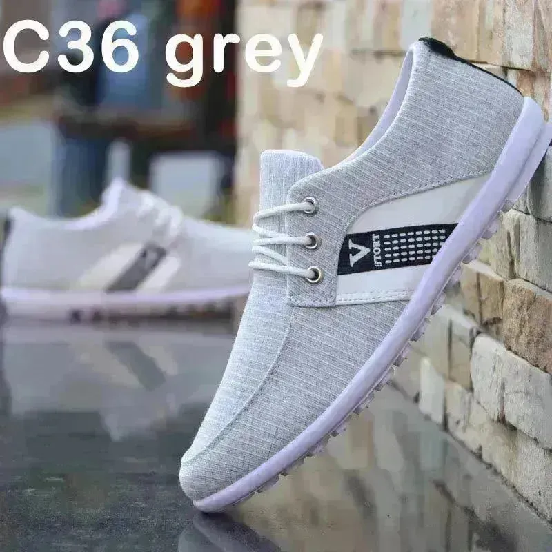 Men'S Soft-Soled Canvas Shoes, Sports And Leisure Old Beijing Cloth Shoes, Peas Shoes