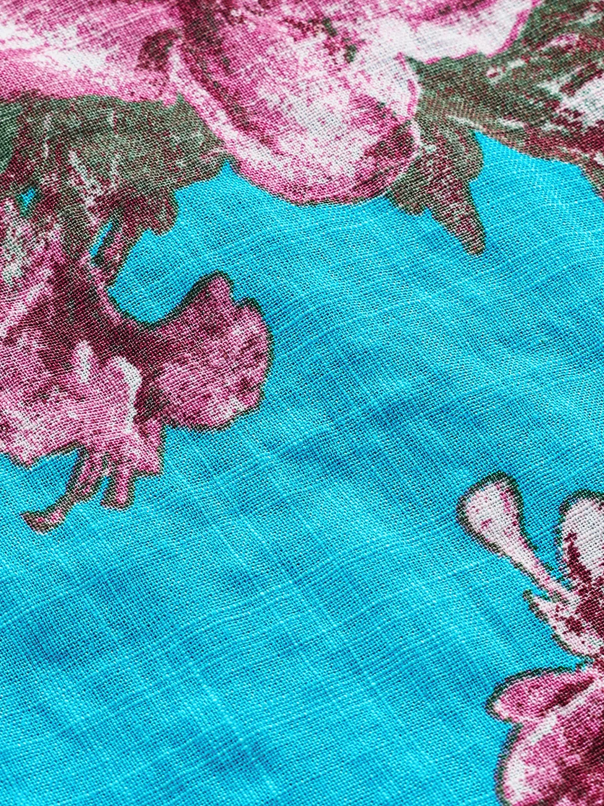 Men's Summer Breathable Cotton Floral Holiday Short Sleeve Hawaiian Shirt