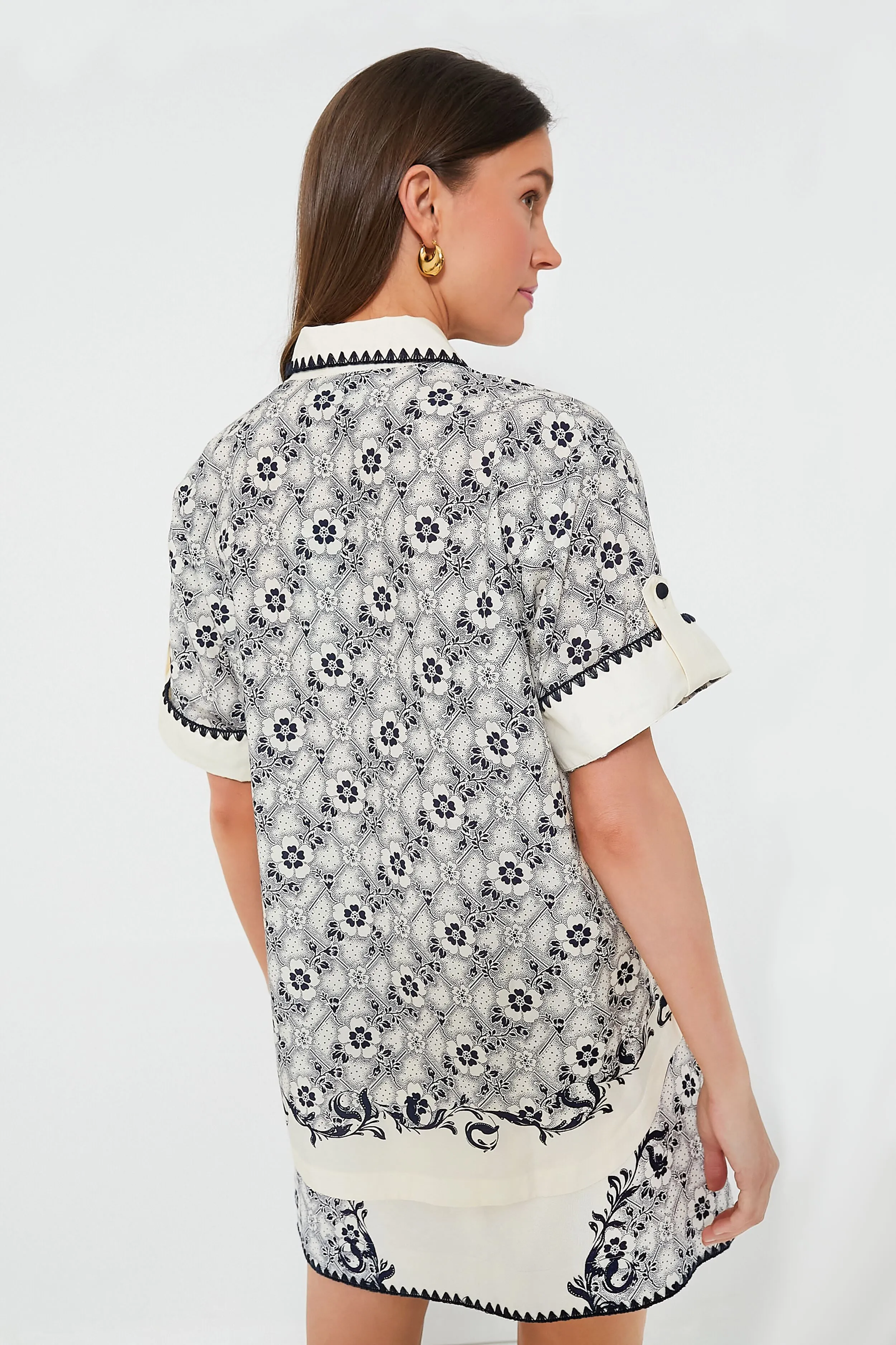 Navy and Cream Airlie Shirt