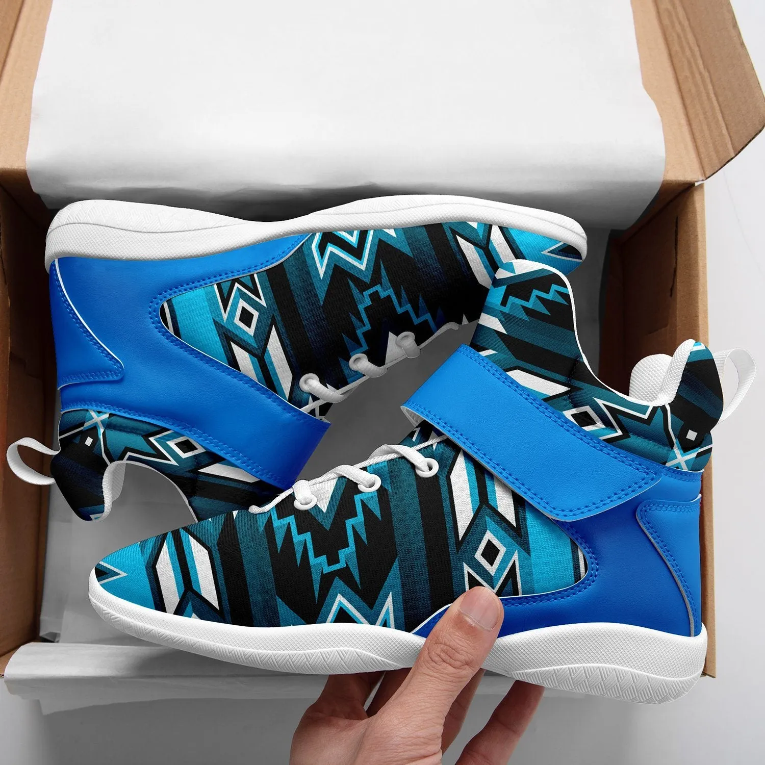 Northern Journey Ipottaa Basketball / Sport High Top Shoes - White Sole