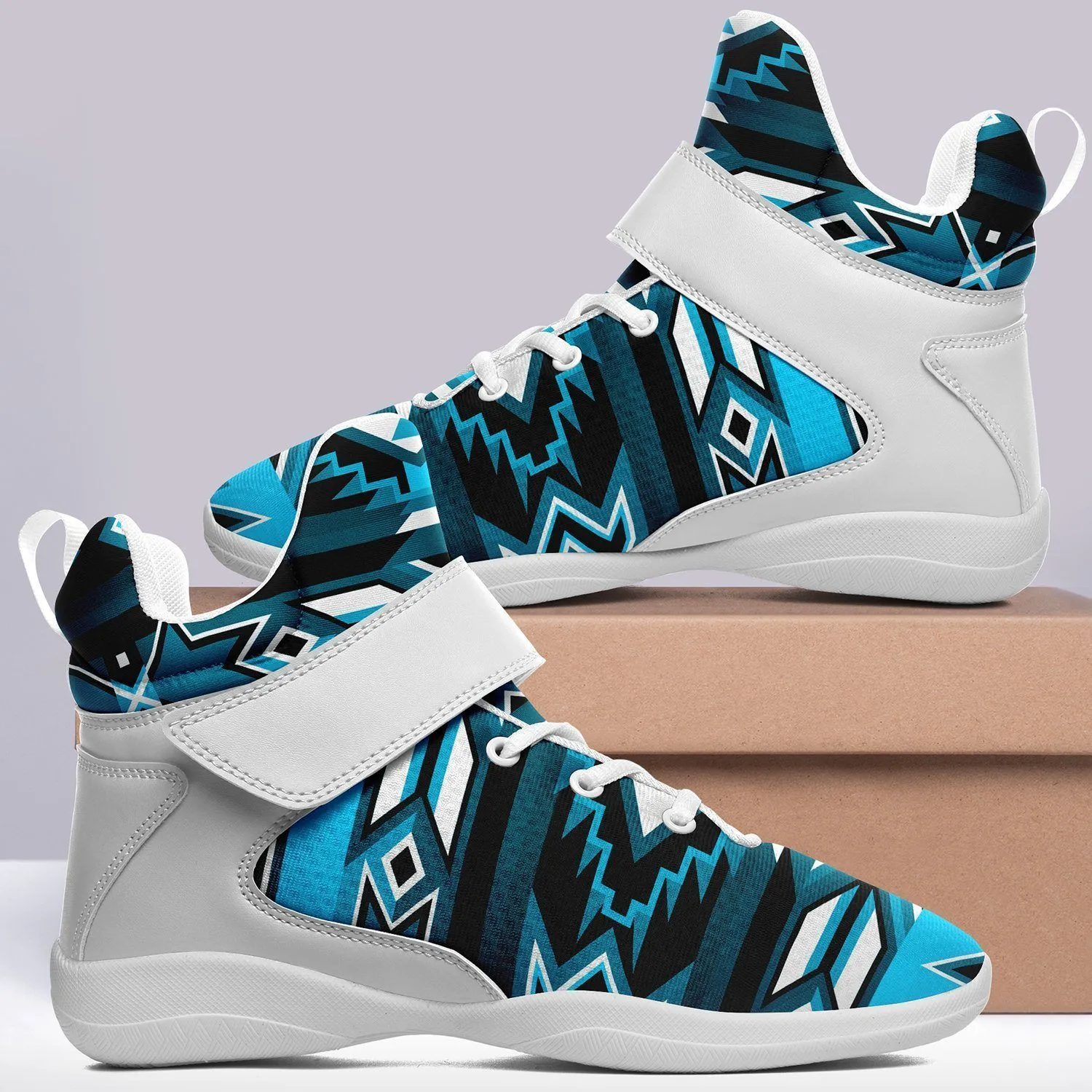 Northern Journey Ipottaa Basketball / Sport High Top Shoes - White Sole