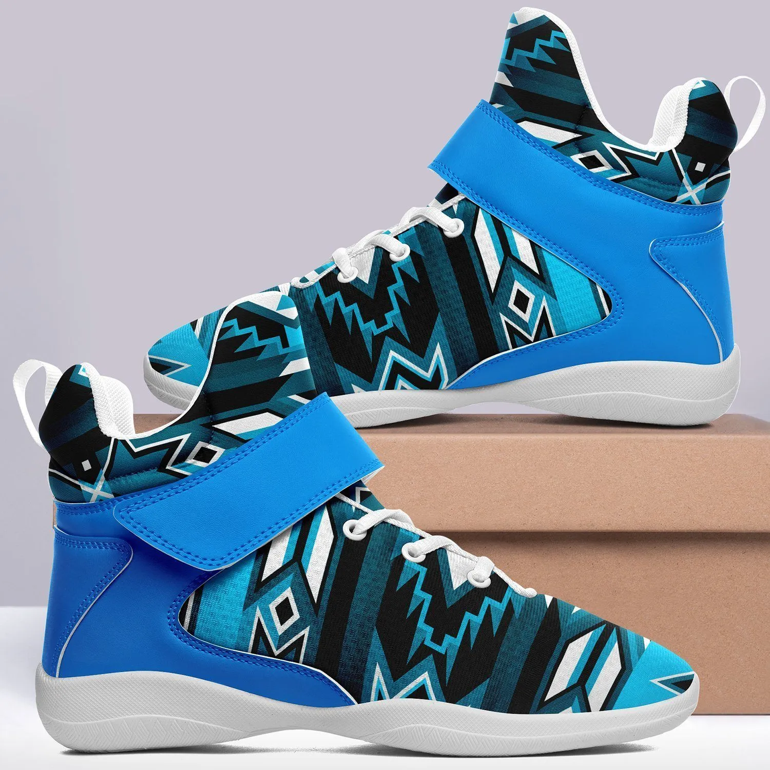 Northern Journey Ipottaa Basketball / Sport High Top Shoes - White Sole