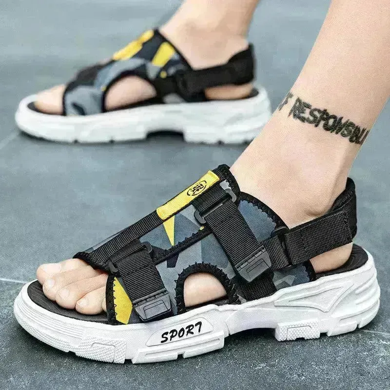 Outer Wear Sandals Men's Vietnamese Thick-soled Anti-slip Beach Shoes