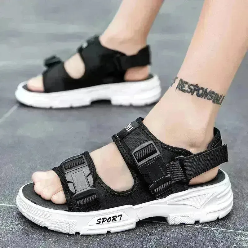 Outer Wear Sandals Men's Vietnamese Thick-soled Anti-slip Beach Shoes