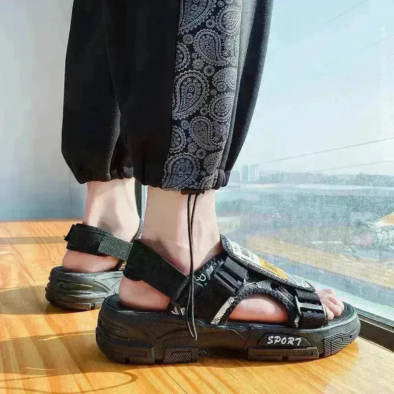 Outer Wear Sandals Men's Vietnamese Thick-soled Anti-slip Beach Shoes