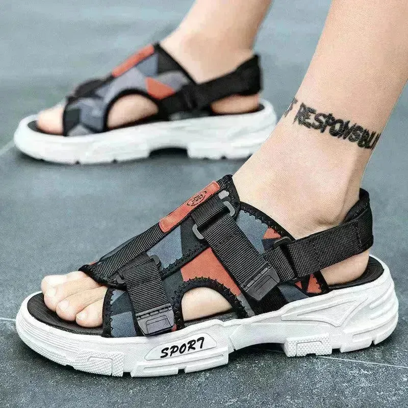 Outer Wear Sandals Men's Vietnamese Thick-soled Anti-slip Beach Shoes