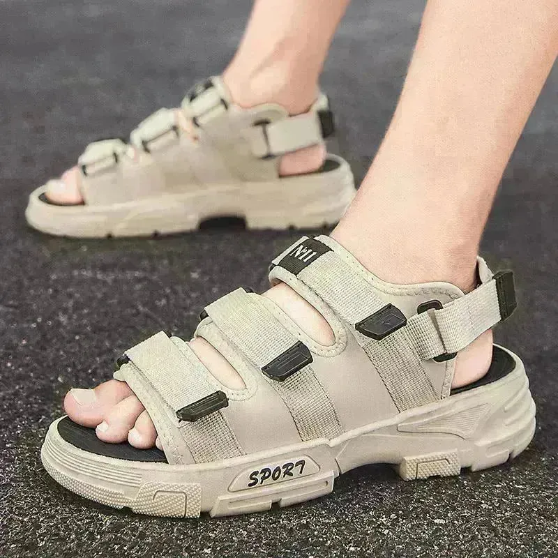 Outer Wear Sandals Men's Vietnamese Thick-soled Anti-slip Beach Shoes