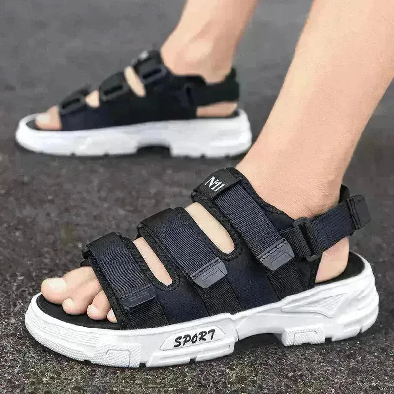 Outer Wear Sandals Men's Vietnamese Thick-soled Anti-slip Beach Shoes