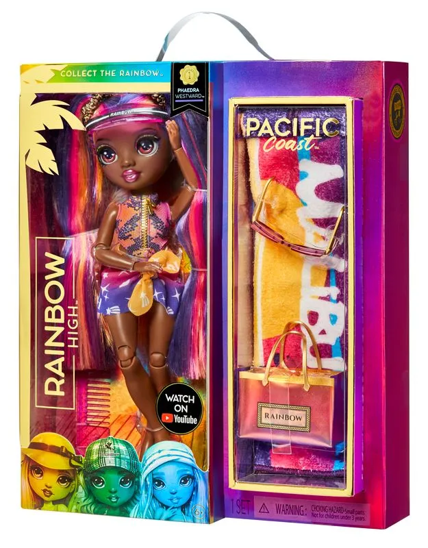 Rainbow High Pacific Coast Fashion Doll Phaedra Westward