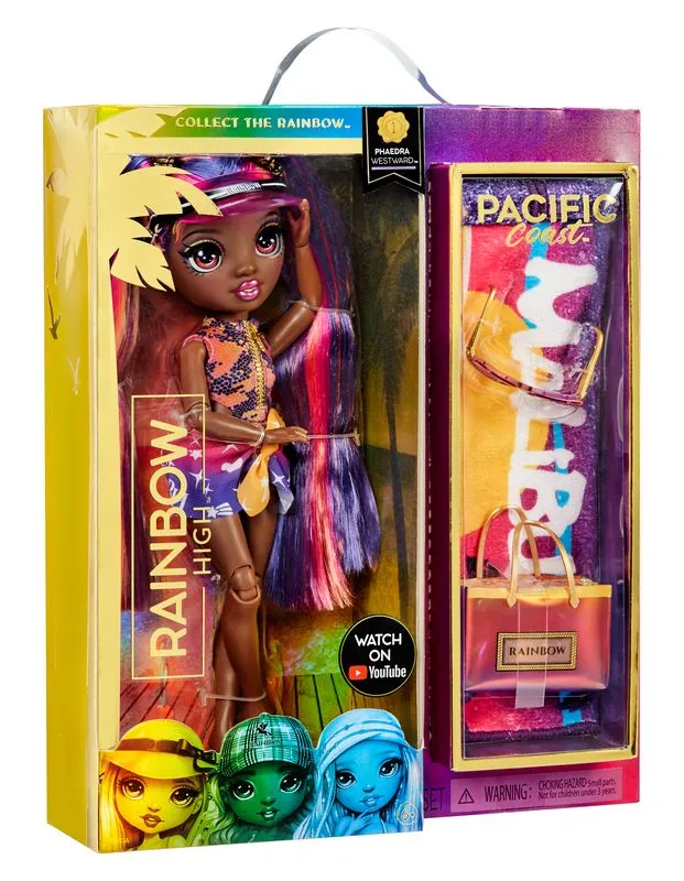Rainbow High Pacific Coast Fashion Doll Phaedra Westward