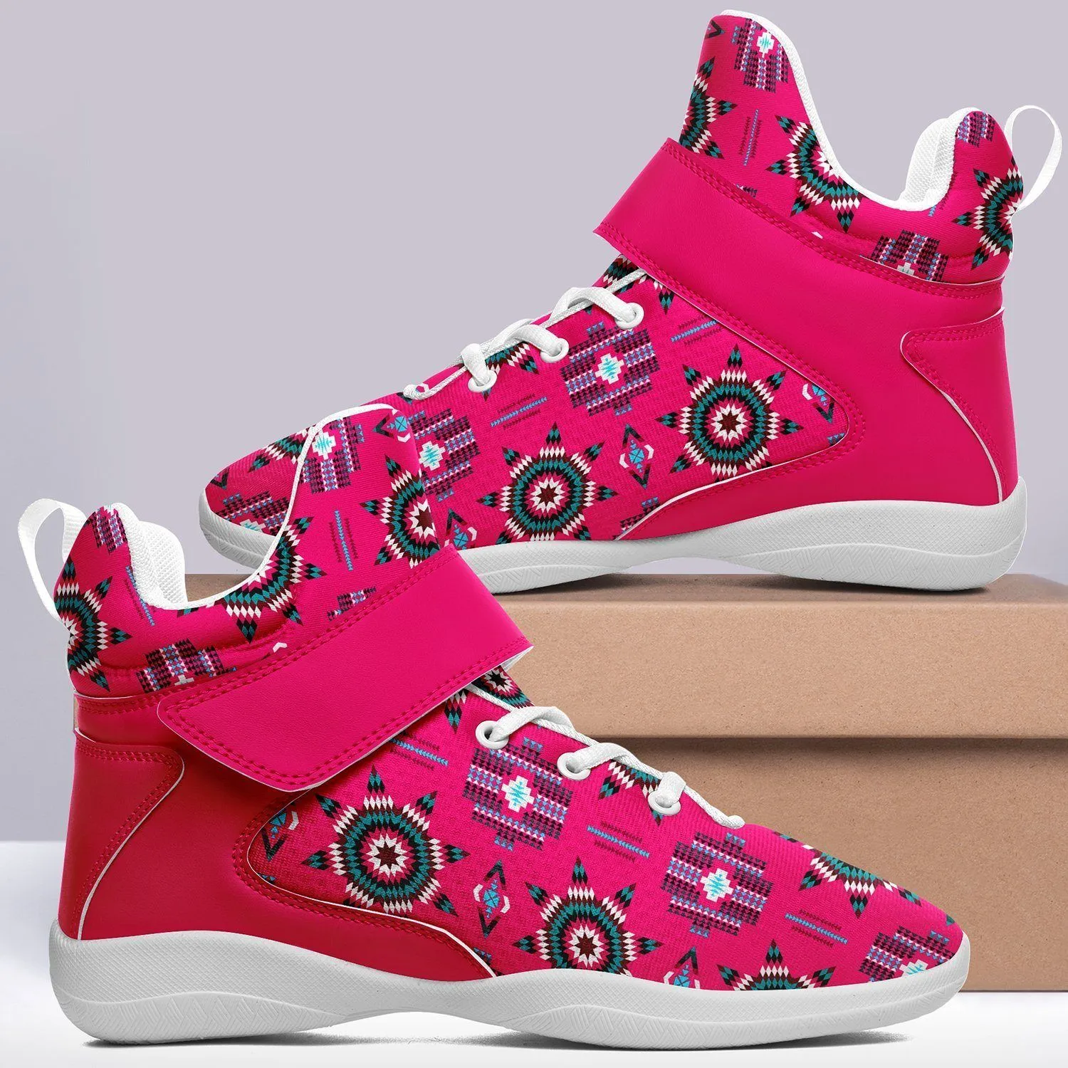 Rising Star Strawberry Moon Ipottaa Basketball / Sport High Top Shoes - White Sole