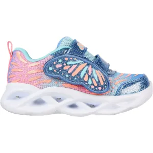 Skechers Infant Girls Twisty Brights Wingin' It Light Up Trainers - Blue