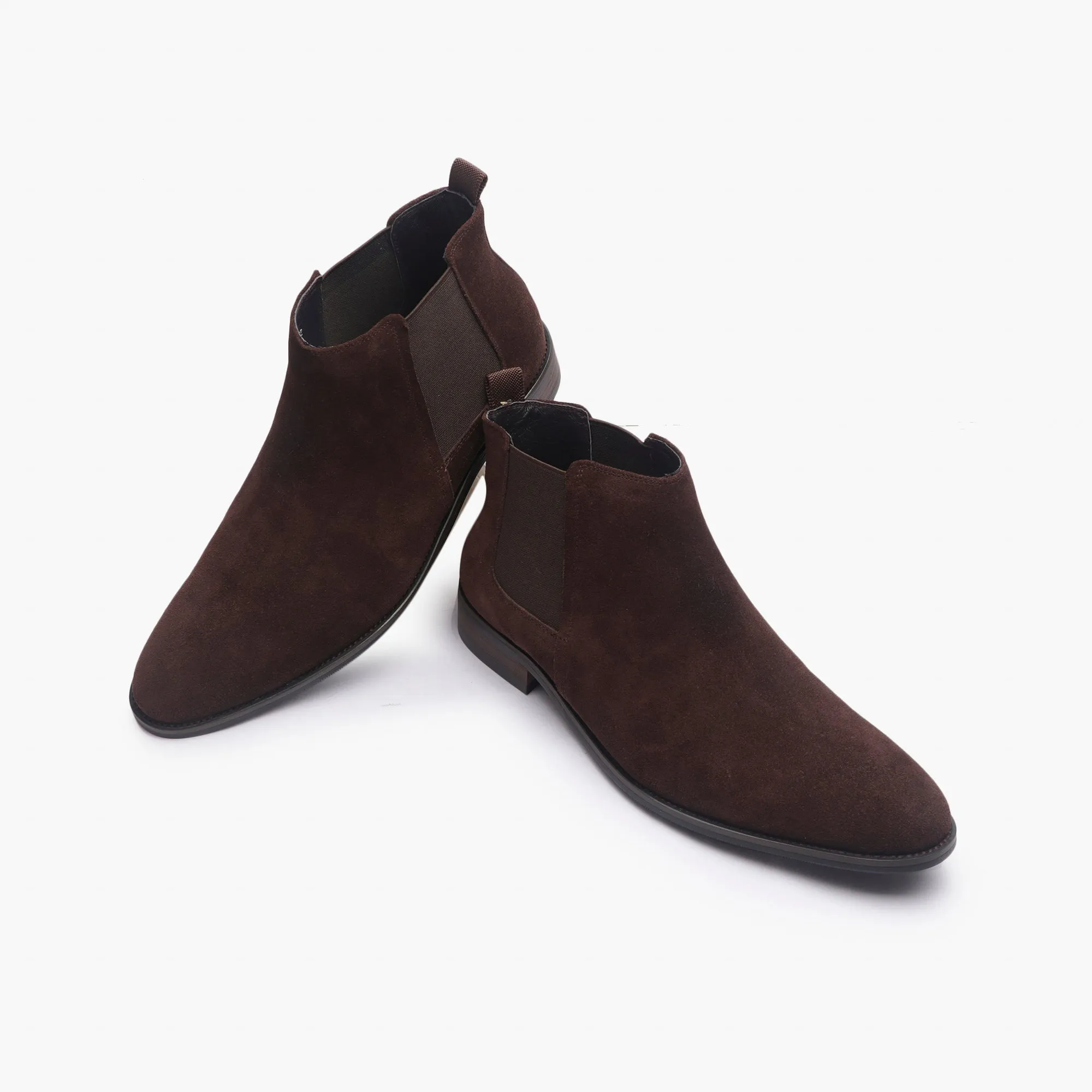 Suede Leather Chelsea Boots