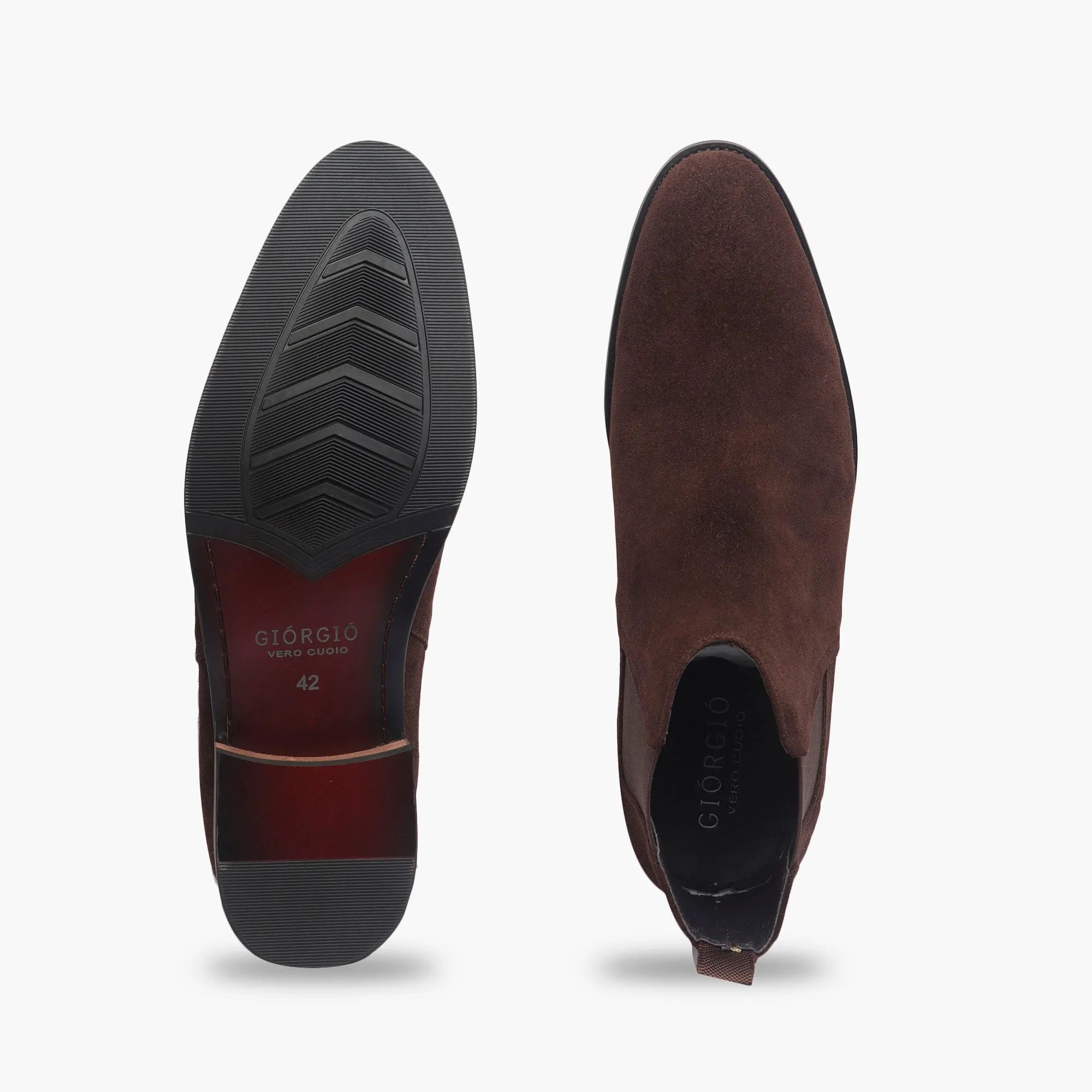 Suede Leather Chelsea Boots