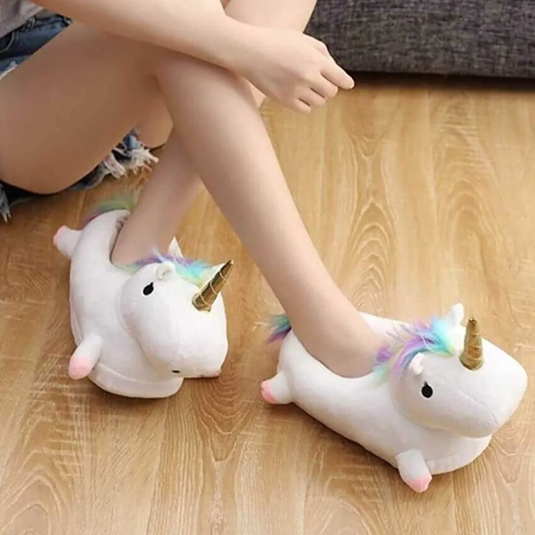 Unicorn Plush Shoes (UK Size 3-6)