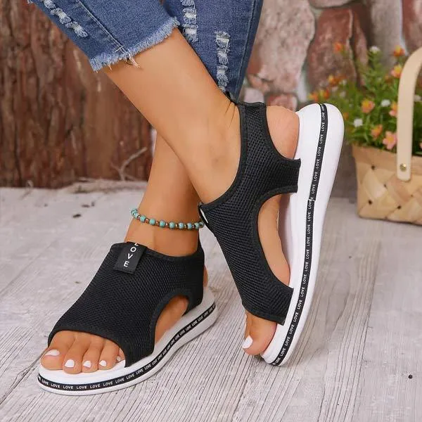 Women's Flat Woven Sandals 09101641C