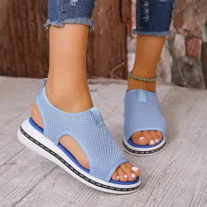 Women's Flat Woven Sandals 09101641C