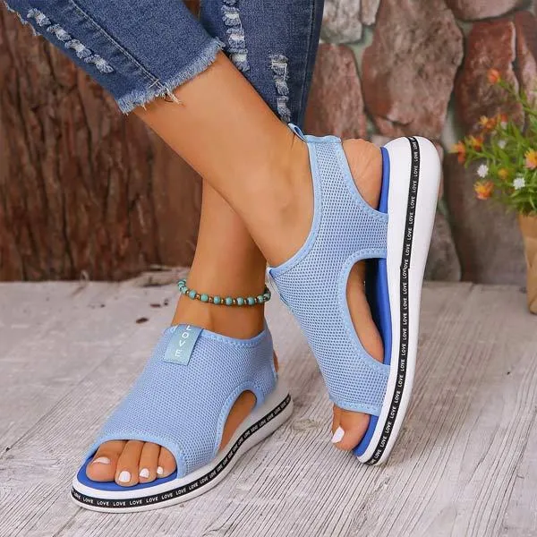 Women's Flat Woven Sandals 09101641C