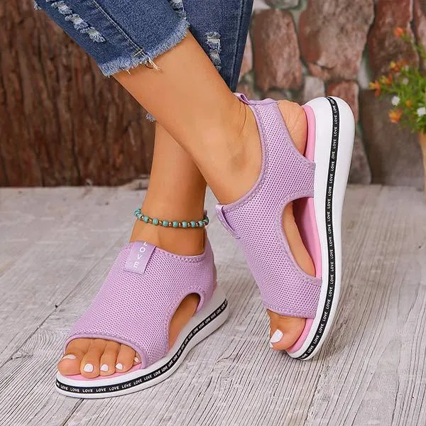 Women's Flat Woven Sandals 09101641C