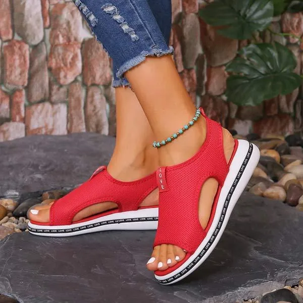 Women's Flat Woven Sandals 09101641C