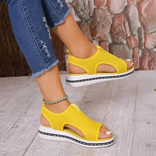 Women's Flat Woven Sandals 09101641C