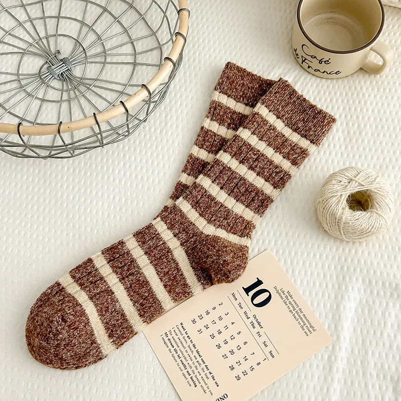 Women's Striped Wool Socks